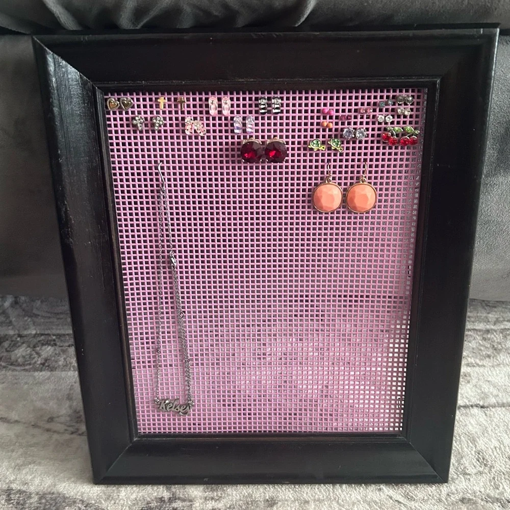 Jewelry Organizer Pink and Black